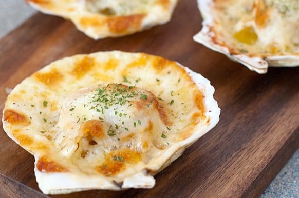 Cheesy French Scallops