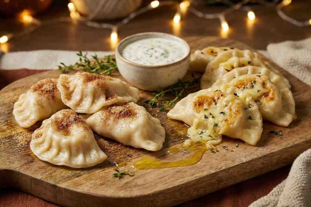 Sweet Potato Pierogi in Sage Brown Butter Sauce