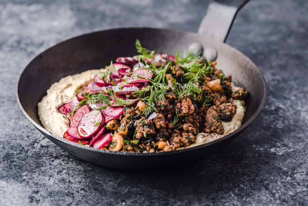 Spiced Lamb Hummus