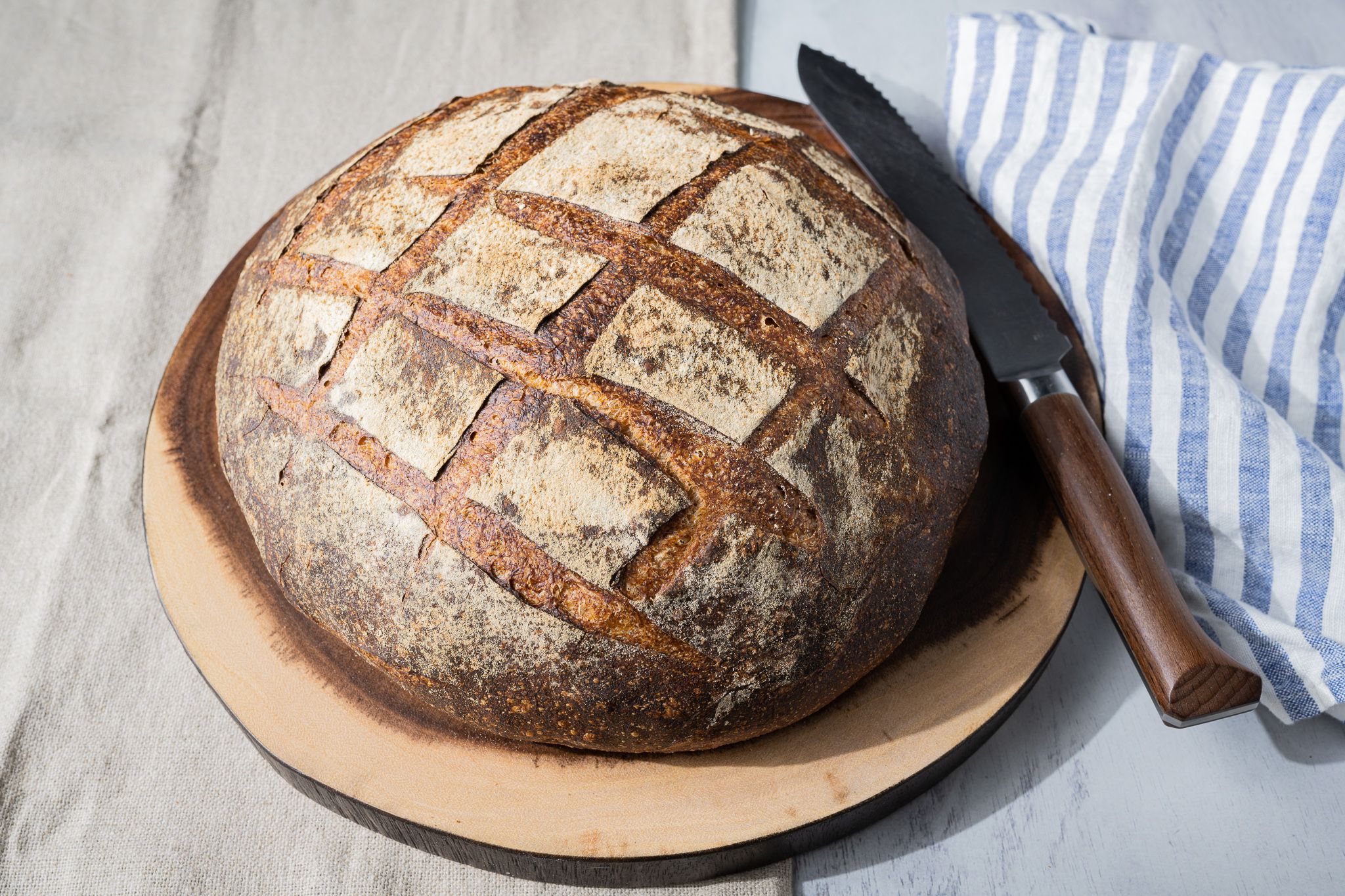 Whole Wheat Miche